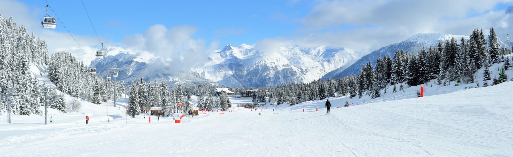 Skipiste richting Courchevel